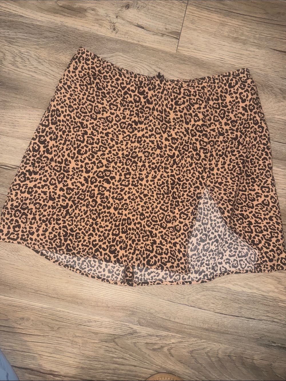 Reformation Leopard-Print Mini Skirt - Tan & Black